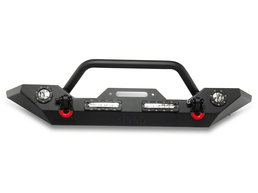 Jeep Licensed by RedRock Trail Force HD Front Bumper with LED Lights (18-26 Jeep Wrangler JL)