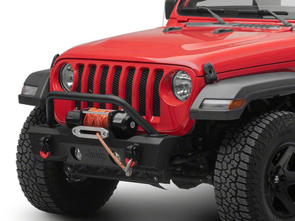 Jeep Licensed by RedRock Attack Stubby Winch Front Bumper (18-26 Jeep Wrangler JL)
