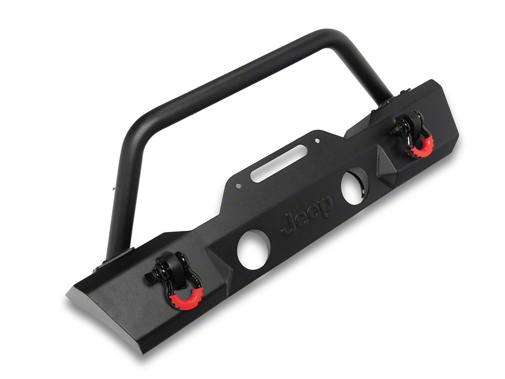 Jeep Licensed by RedRock Attack Stubby Winch Front Bumper (18-26 Jeep Wrangler JL)