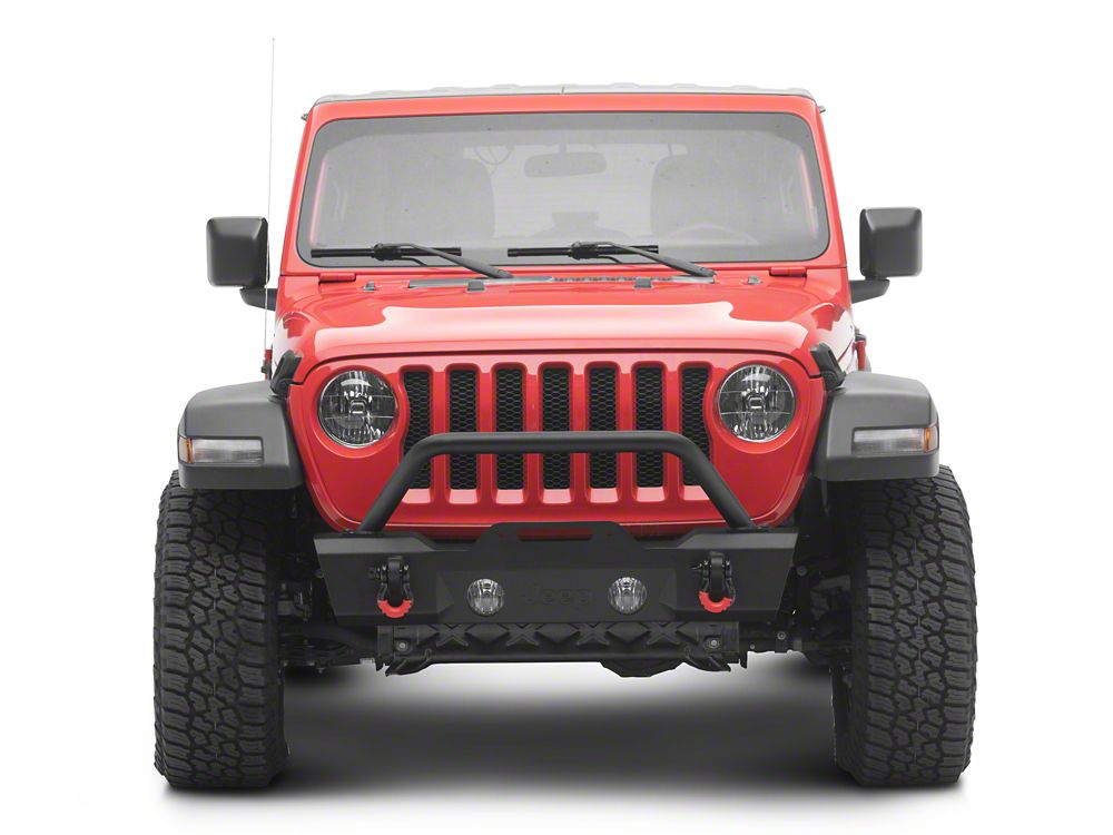 Jeep Licensed by RedRock Attack Stubby Winch Front Bumper (18-26 Jeep Wrangler JL)