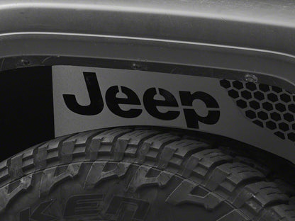 Jeep Licensed by RedRock Aluminum Inner Fender Liners; Front (18-26 Jeep Wrangler JL)