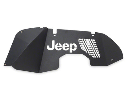 Jeep Licensed by RedRock Aluminum Inner Fender Liners; Front (18-26 Jeep Wrangler JL)