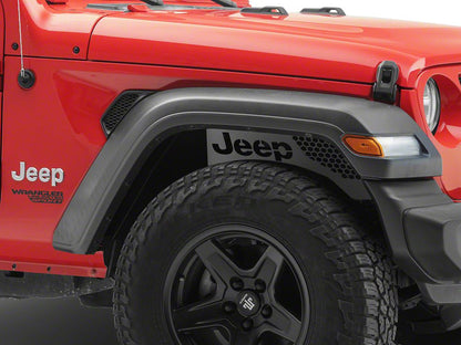 Jeep Licensed by RedRock Aluminum Inner Fender Liners; Front (18-26 Jeep Wrangler JL)