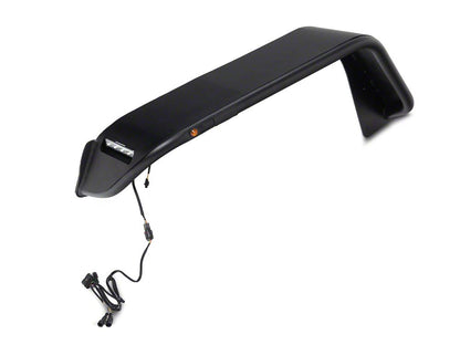 Jeep Licensed by RedRock Tubular Fender Flares with LED DRL and Marker Lights; Front (18-26 Jeep Wrangler JL)