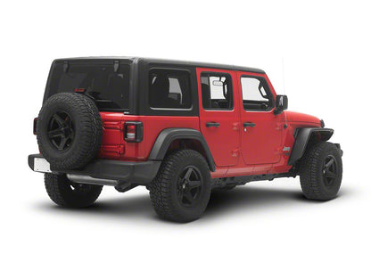 Jeep Licensed by RedRock Tubular Fender Flares with LED DRL and Marker Lights; Front (18-26 Jeep Wrangler JL)