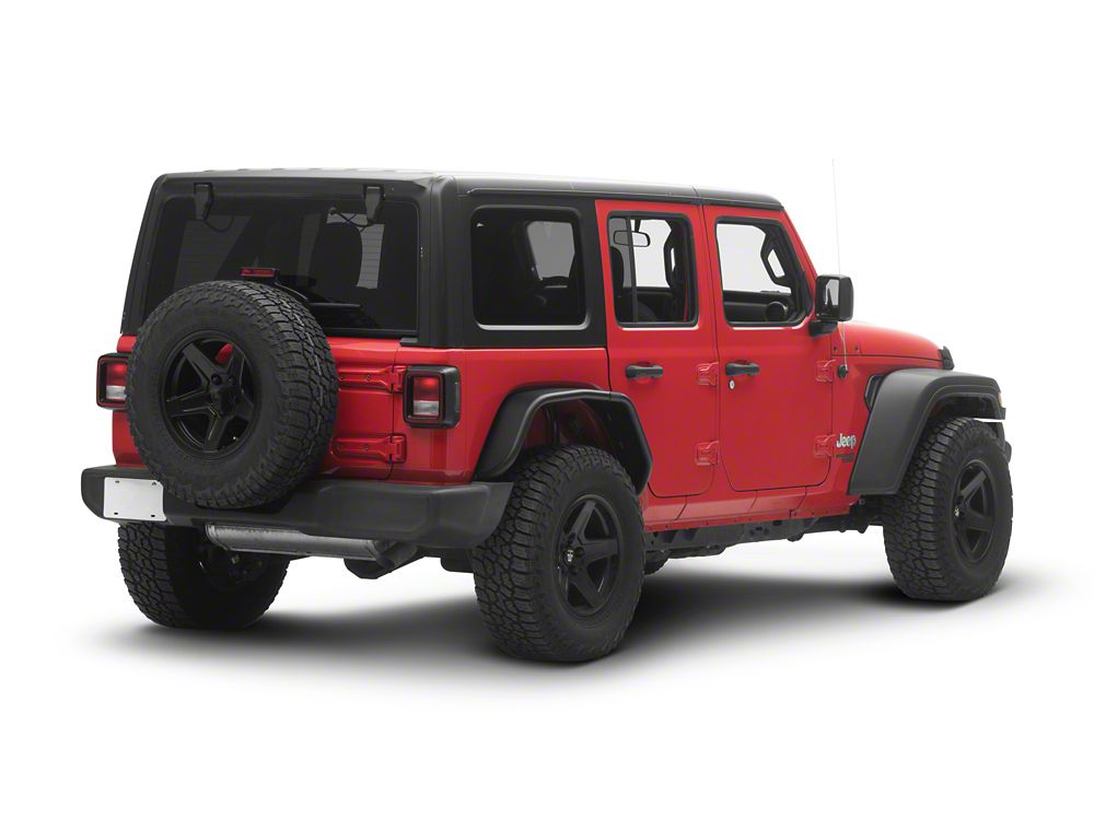 Jeep Licensed by RedRock Tubular Fender Flares; Rear (18-26 Jeep Wrangler JL)