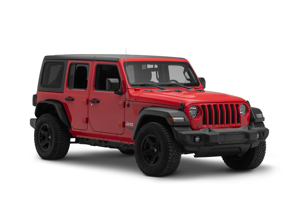 Jeep Licensed by RedRock Tubular Fender Flares; Rear (18-26 Jeep Wrangler JL)