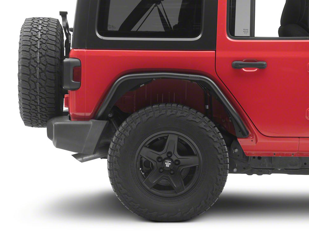 Jeep Licensed by RedRock Tubular Fender Flares; Rear (18-26 Jeep Wrangler JL)