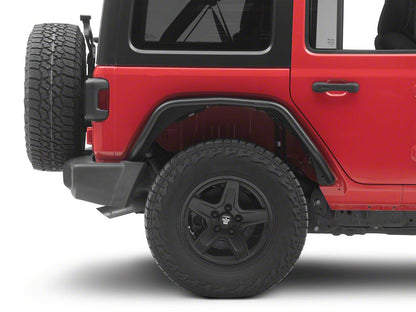 Jeep Licensed by RedRock Tubular Fender Flares; Rear (18-26 Jeep Wrangler JL)