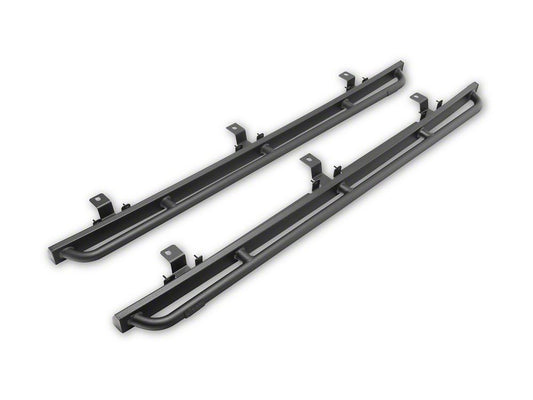 Jeep Licensed by RedRock Enhanced Rubi Rails; Textured Black (18-26 Jeep Wrangler JL 4-Door)