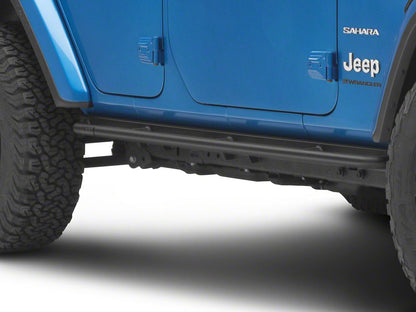 Jeep Licensed by RedRock Enhanced Rubi Rails; Textured Black (18-26 Jeep Wrangler JL 4-Door)