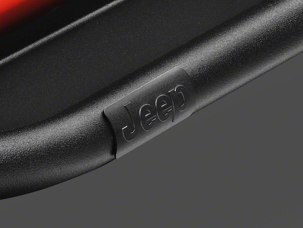 Jeep Licensed by RedRock Enhanced Rubi Rails; Textured Black (18-26 Jeep Wrangler JL 2-Door)