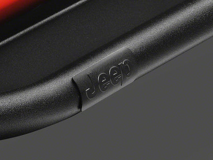 Jeep Licensed by RedRock Enhanced Rubi Rails; Textured Black (18-26 Jeep Wrangler JL 2-Door)