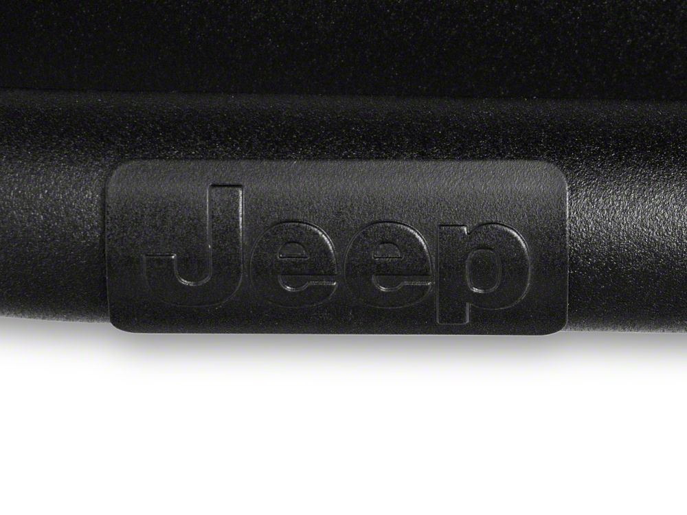 Jeep Licensed by RedRock Enhanced Rubi Rails; Textured Black (18-26 Jeep Wrangler JL 2-Door)