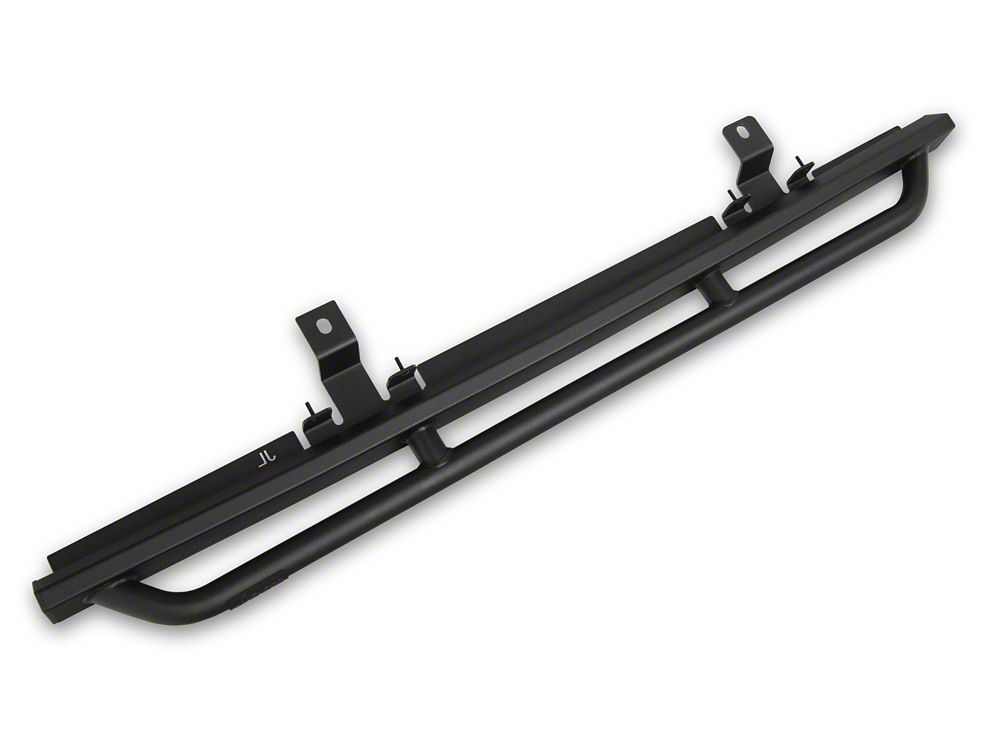 Jeep Licensed by RedRock Enhanced Rubi Rails; Textured Black (18-26 Jeep Wrangler JL 2-Door)
