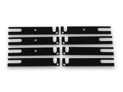 Jeep Licensed by RedRock Enhanced Rubi Rails; Textured Black (18-26 Jeep Wrangler JL 2-Door)