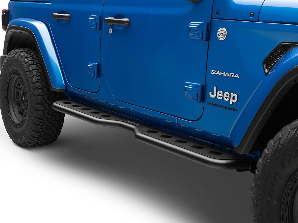 Jeep Licensed by RedRock Extreme Heavy Duty Rocker Steps (18-26 Jeep Wrangler JL 4-Door)