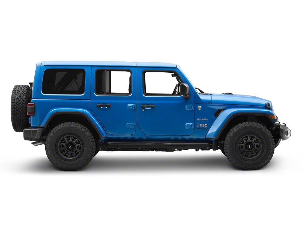 Jeep Licensed by RedRock Extreme Heavy Duty Rocker Steps (18-26 Jeep Wrangler JL 4-Door)