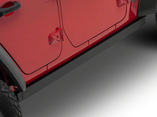 Jeep Licensed by RedRock Rubi Rails; Textured Black (18-26 Jeep Wrangler JL 4-Door)