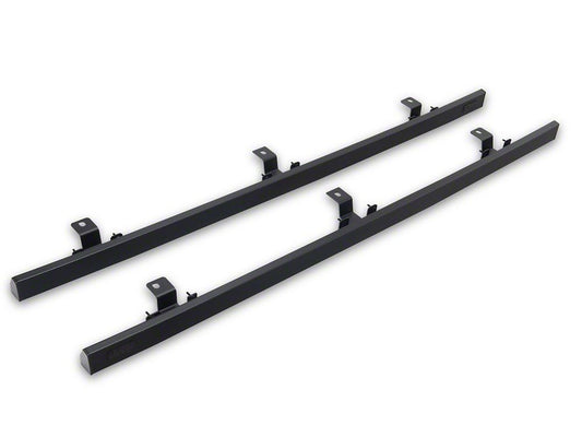 Jeep Licensed by RedRock Rubi Rails; Textured Black (18-26 Jeep Wrangler JL 4-Door)