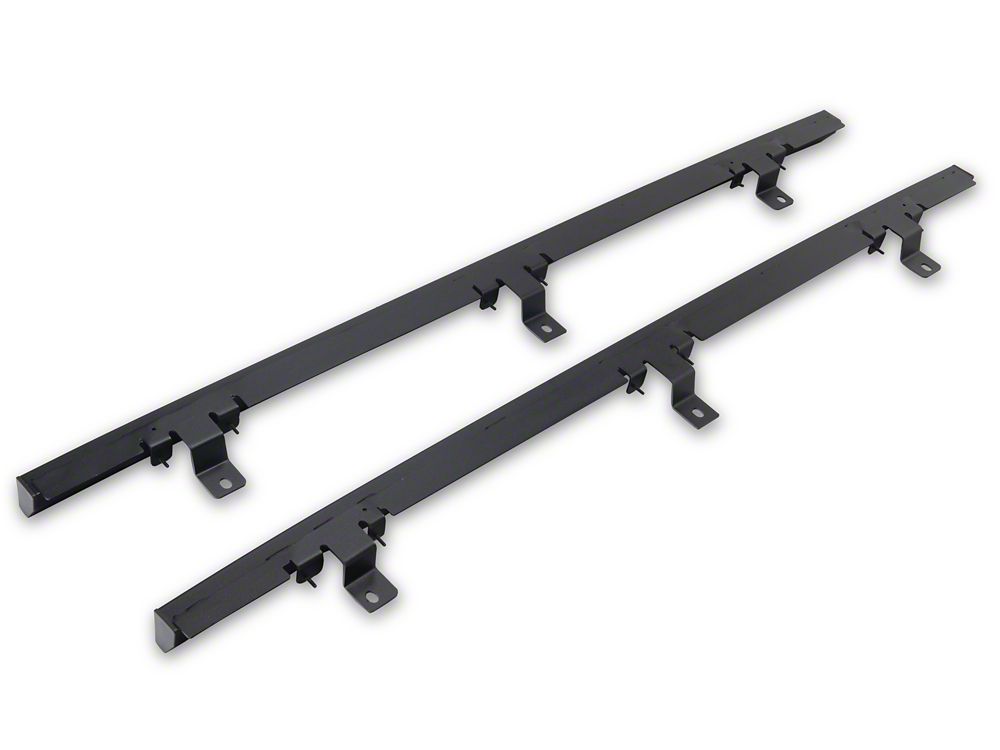 Jeep Licensed by RedRock Rubi Rails; Textured Black (18-26 Jeep