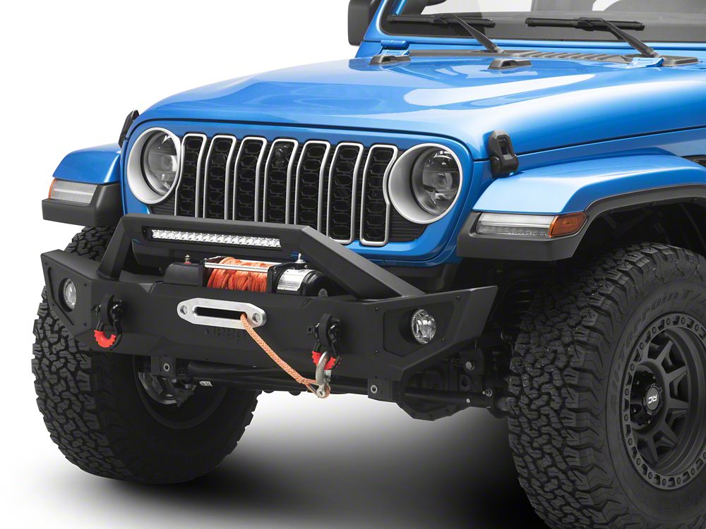 Jeep Licensed by RedRock HD Front Bumper with 20-Inch Light Bar (18-26 Jeep Wrangler JL)