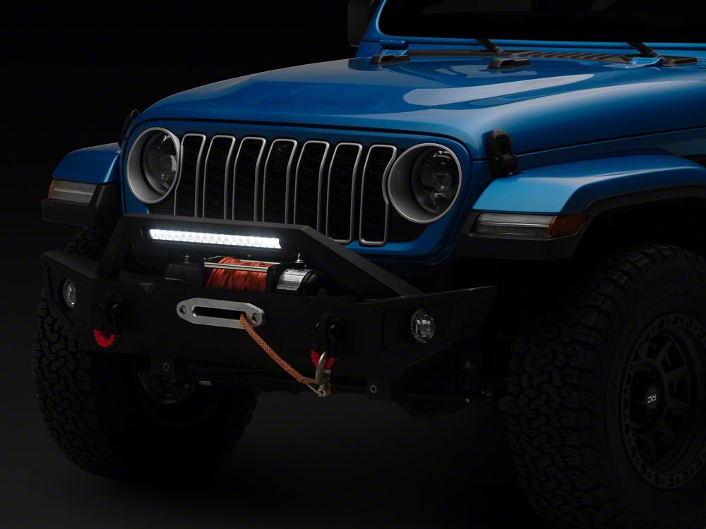 Jeep Licensed by RedRock HD Front Bumper with 20-Inch Light Bar (18-26 Jeep Wrangler JL)