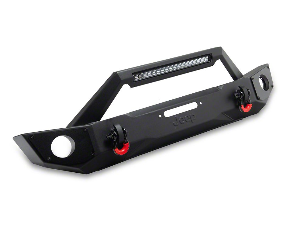 Jeep Licensed by RedRock HD Front Bumper with 20-Inch Light Bar (18-26 Jeep Wrangler JL)