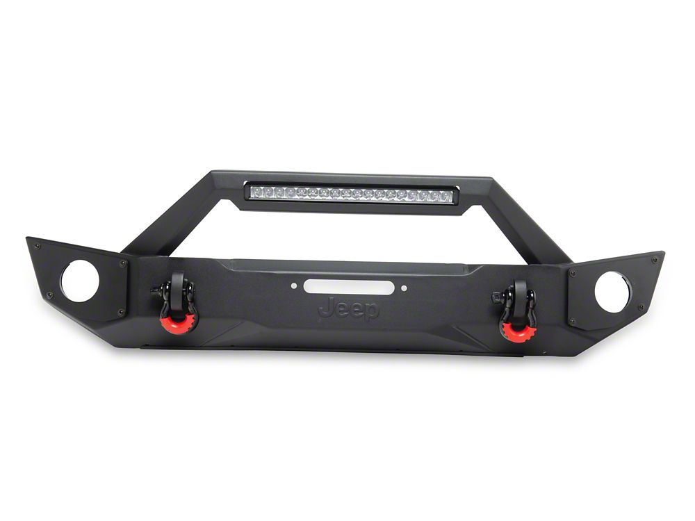 Jeep Licensed by RedRock HD Front Bumper with 20-Inch Light Bar (18-26 Jeep Wrangler JL)