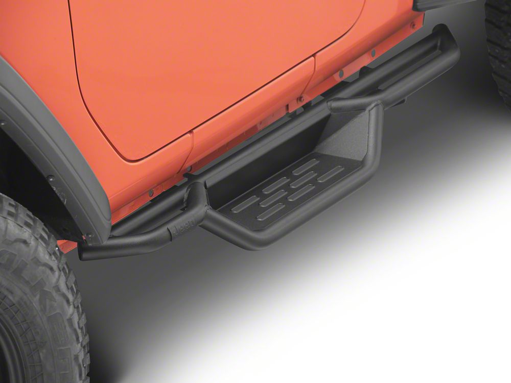 Jeep Licensed by RedRock HD Drop Side Step Bars (18-26 Jeep Wrangler JL 2-Door)