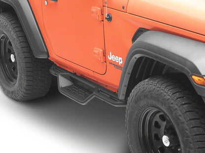 Jeep Licensed by RedRock HD Drop Side Step Bars (18-26 Jeep Wrangler JL 2-Door)