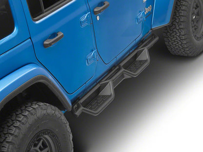 Jeep Licensed by RedRock HD Drop Side Step Bars (18-26 Jeep Wrangler JL 4-Door)