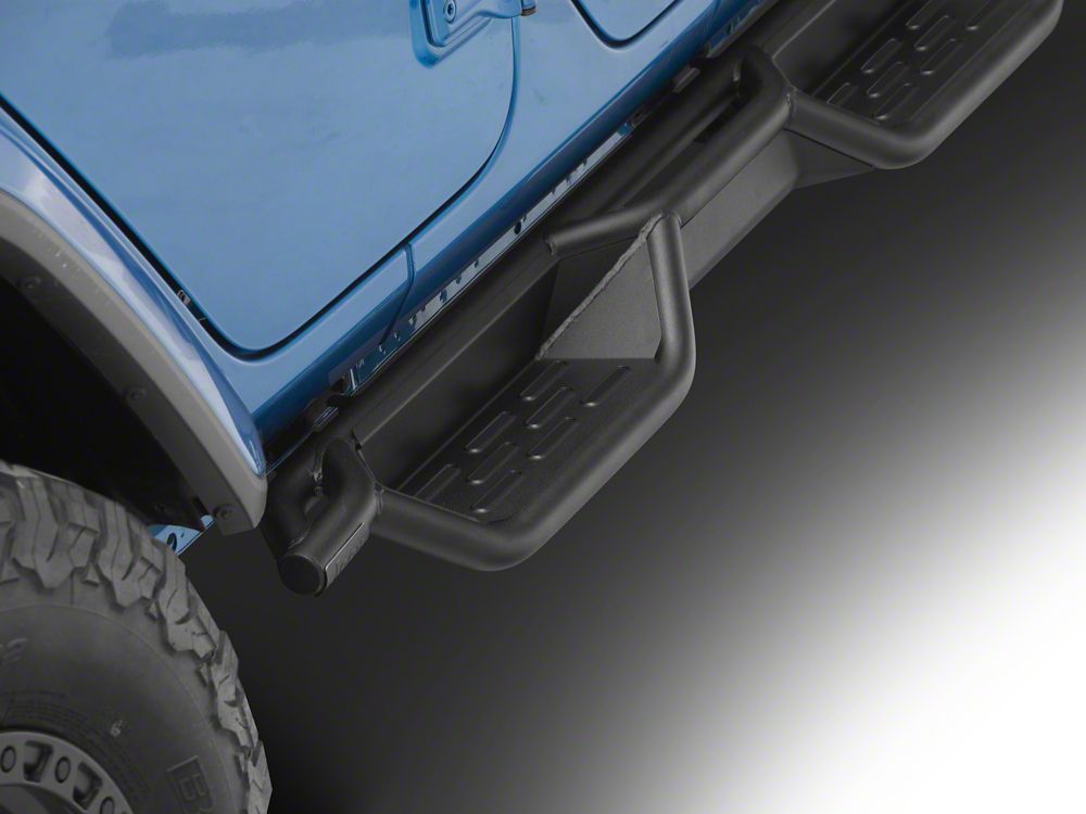 Jeep Licensed by RedRock HD Drop Side Step Bars (18-26 Jeep Wrangler JL 4-Door)