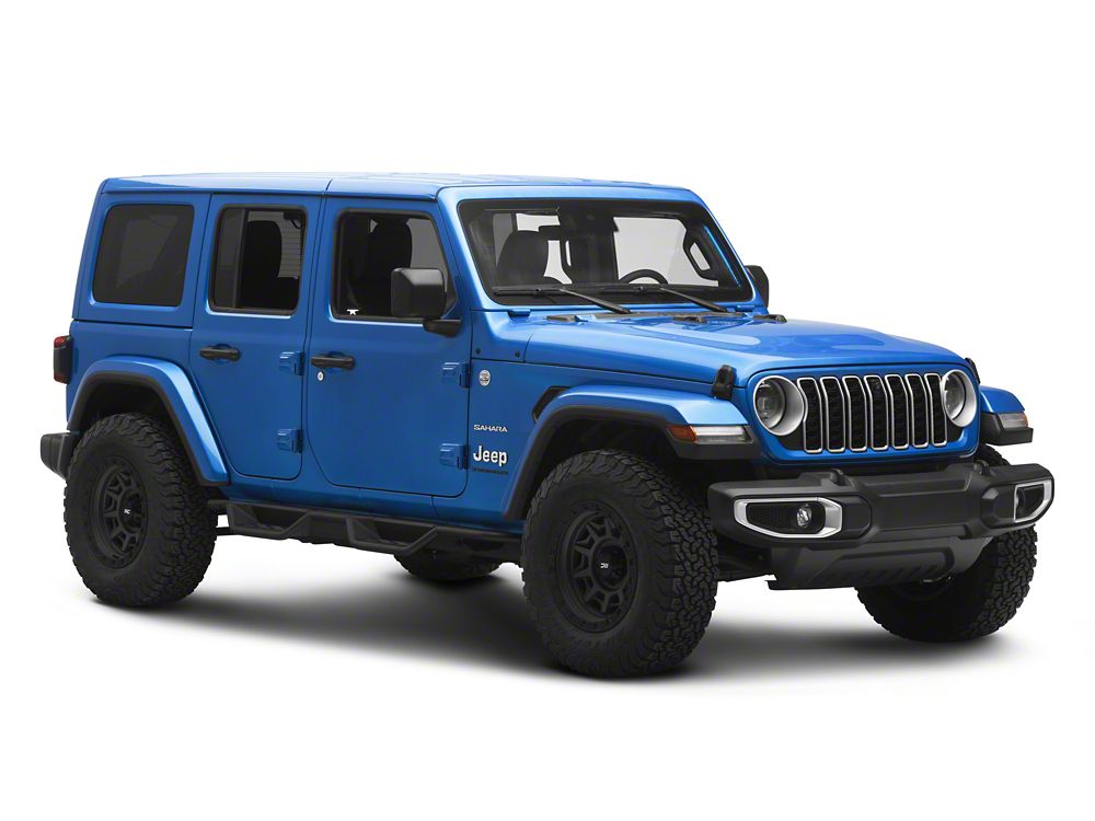 Jeep Licensed by RedRock HD Drop Side Step Bars (18-26 Jeep Wrangler JL 4-Door)