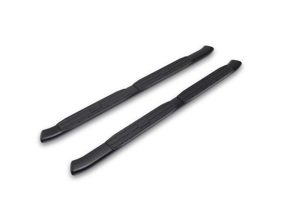 Jeep Licensed by RedRock Pinnacle Oval Bent End Side Step Bars; Textured Black (18-26 Jeep Wrangler JL 4-Door)