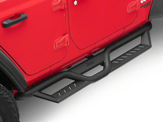 Jeep Licensed by RedRock HD Drop Side Step Bars (18-26 Jeep Wrangler JL 4-Door)