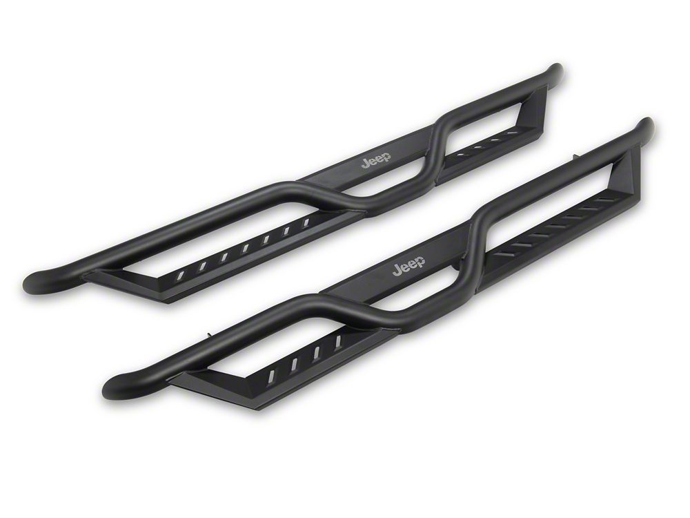 Jeep Licensed by RedRock HD Drop Side Step Bars (18-26 Jeep Wrangler JL 4-Door)