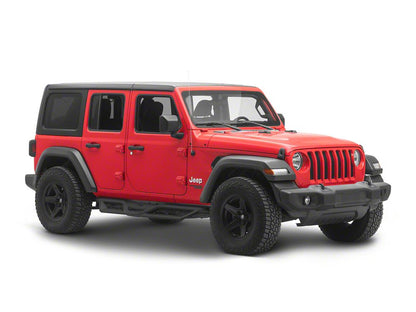 Jeep Licensed by RedRock HD Drop Side Step Bars (18-26 Jeep Wrangler JL 4-Door)