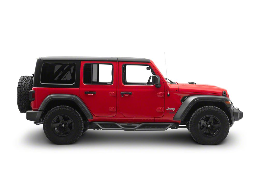 Jeep Licensed by RedRock HD Drop Side Step Bars (18-26 Jeep Wrangler JL 4-Door)