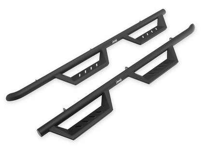 Jeep Licensed by RedRock Tubular Drop Side Step Bars (18-26 Jeep Wrangler JL 4-Door)