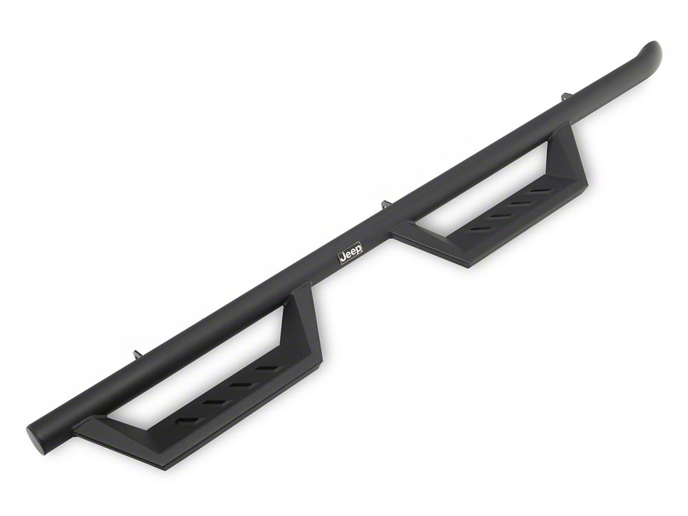 Jeep Licensed by RedRock Tubular Drop Side Step Bars (18-26 Jeep Wrangler JL 4-Door)