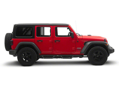 Jeep Licensed by RedRock Tubular Drop Side Step Bars (18-26 Jeep Wrangler JL 4-Door)