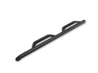 Jeep Licensed by RedRock Tubular Drop Side Step Bars; Fine Textured Black (18-26 Jeep Wrangler JL 4-Door)