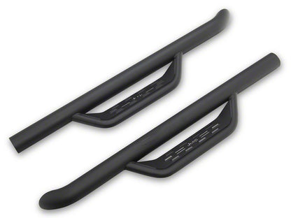 Jeep Licensed by RedRock Tubular Drop Side Step Bars; Fine Textured Black (18-26 Jeep Wrangler JL 2-Door)