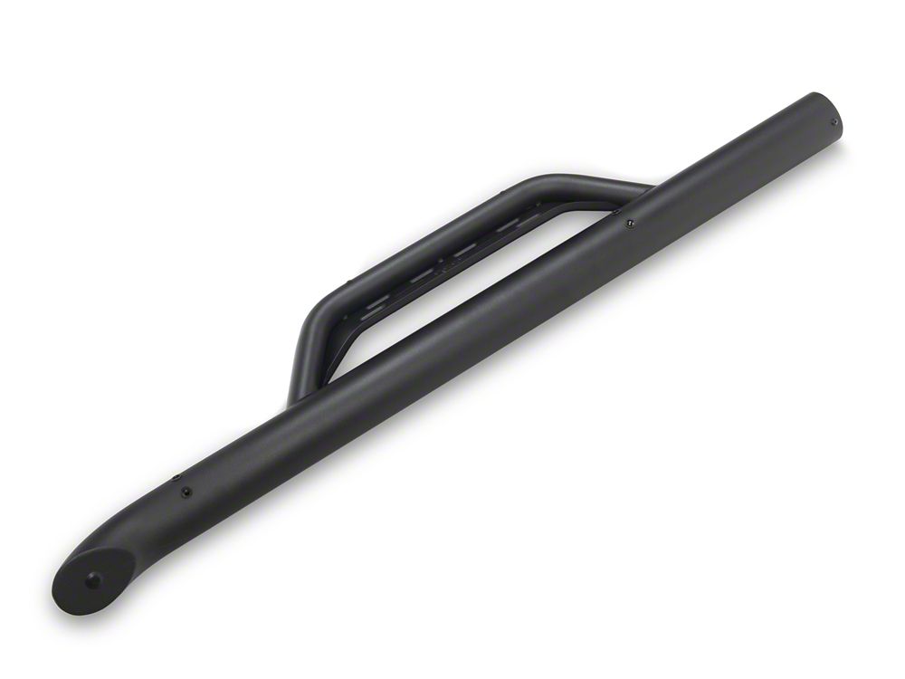 Jeep Licensed by RedRock Tubular Drop Side Step Bars; Fine Textured Black (18-26 Jeep Wrangler JL 2-Door)