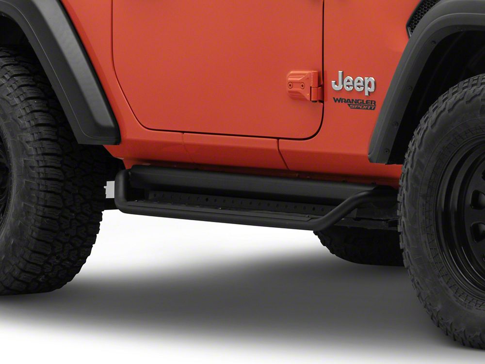 Jeep Licensed by RedRock Open Trail HD Running Boards (18-26 Jeep Wrangler JL 2-Door)