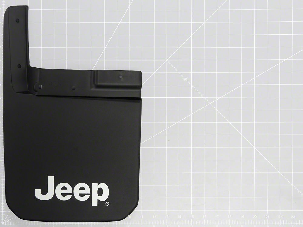 Jeep Licensed by RedRock Custom Molded Mud Guards; Front and Rear