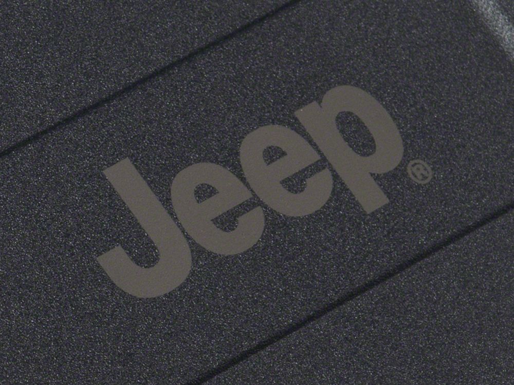 Jeep Licensed by RedRock Fuel Filler Door Cover; Matte Black (18-26 Jeep Wrangler JL)