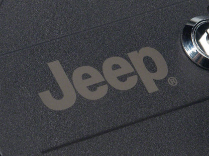 Jeep Licensed by RedRock Locking Aluminum Fuel Filler Door Cover (18-26 Jeep Wrangler JL)
