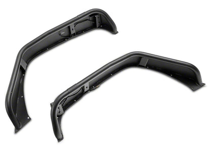 Jeep Licensed by RedRock Tubular Fender Flares with LED DRL and Jeep Logo; Front and Rear (07-18 Jeep Wrangler JK)
